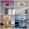 Plafon LED z wentylatorem VENTELUX  48W+15W 3CCT+RGB  Kobi Windstar